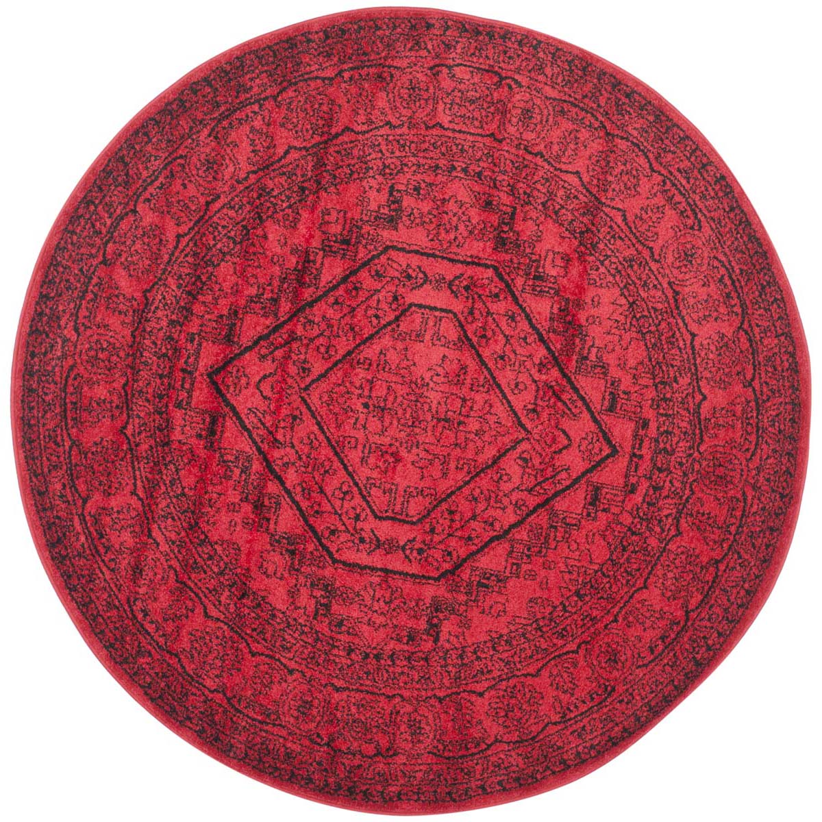 Safavieh Adirondack 108 Rug, Black, ADR108 - Red / Black