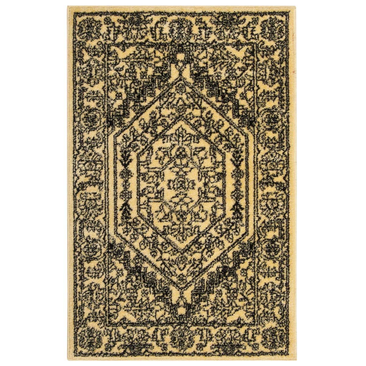 Safavieh Adirondack 108 Rug, Black, ADR108 - Gold / Black