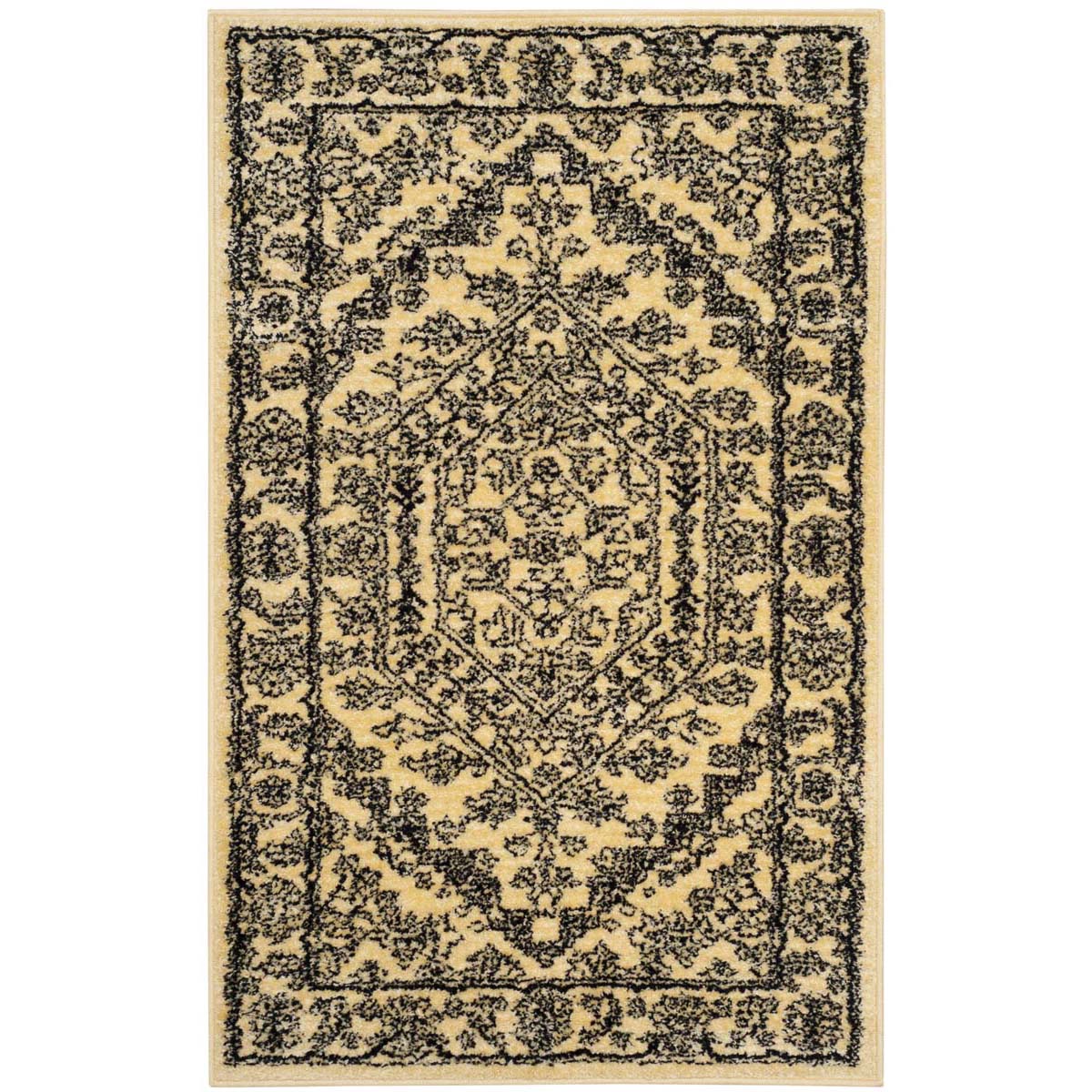 Safavieh Adirondack 108 Rug, Black, ADR108 - Gold / Black