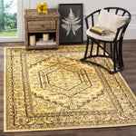 Safavieh Adirondack 108 Rug, Black, ADR108 - Gold / Black