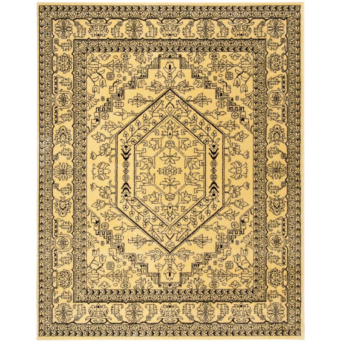 Safavieh Adirondack 108 Rug, Black, ADR108 - Gold / Black