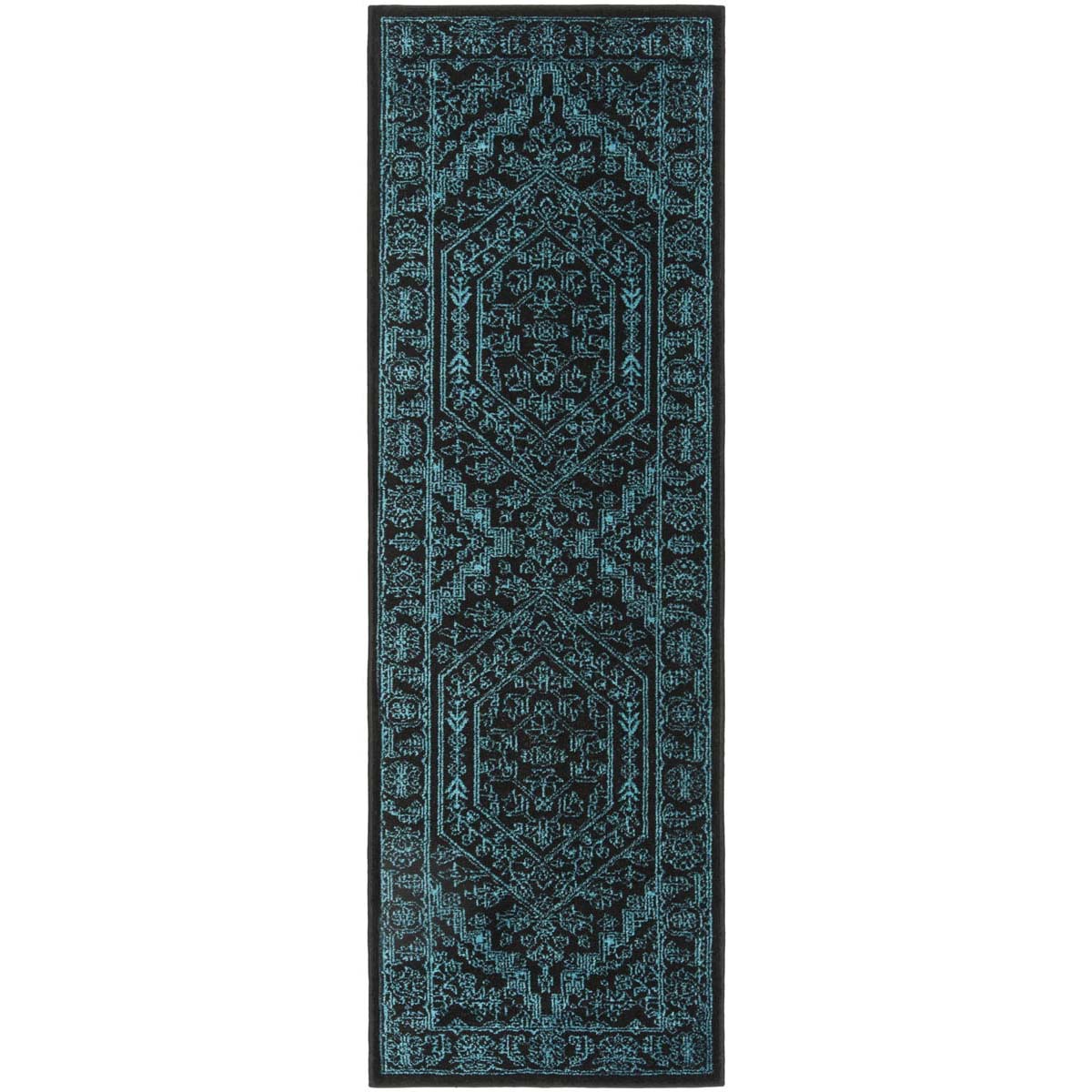 Safavieh Adirondack 108 Rug, Black, ADR108 - Black / Teal