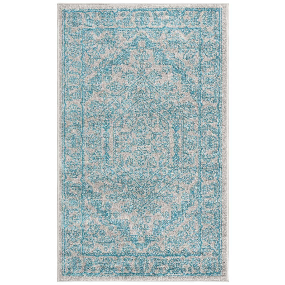 Safavieh Adirondack 108 Rug, Grey, ADR108 - Light Grey / Teal