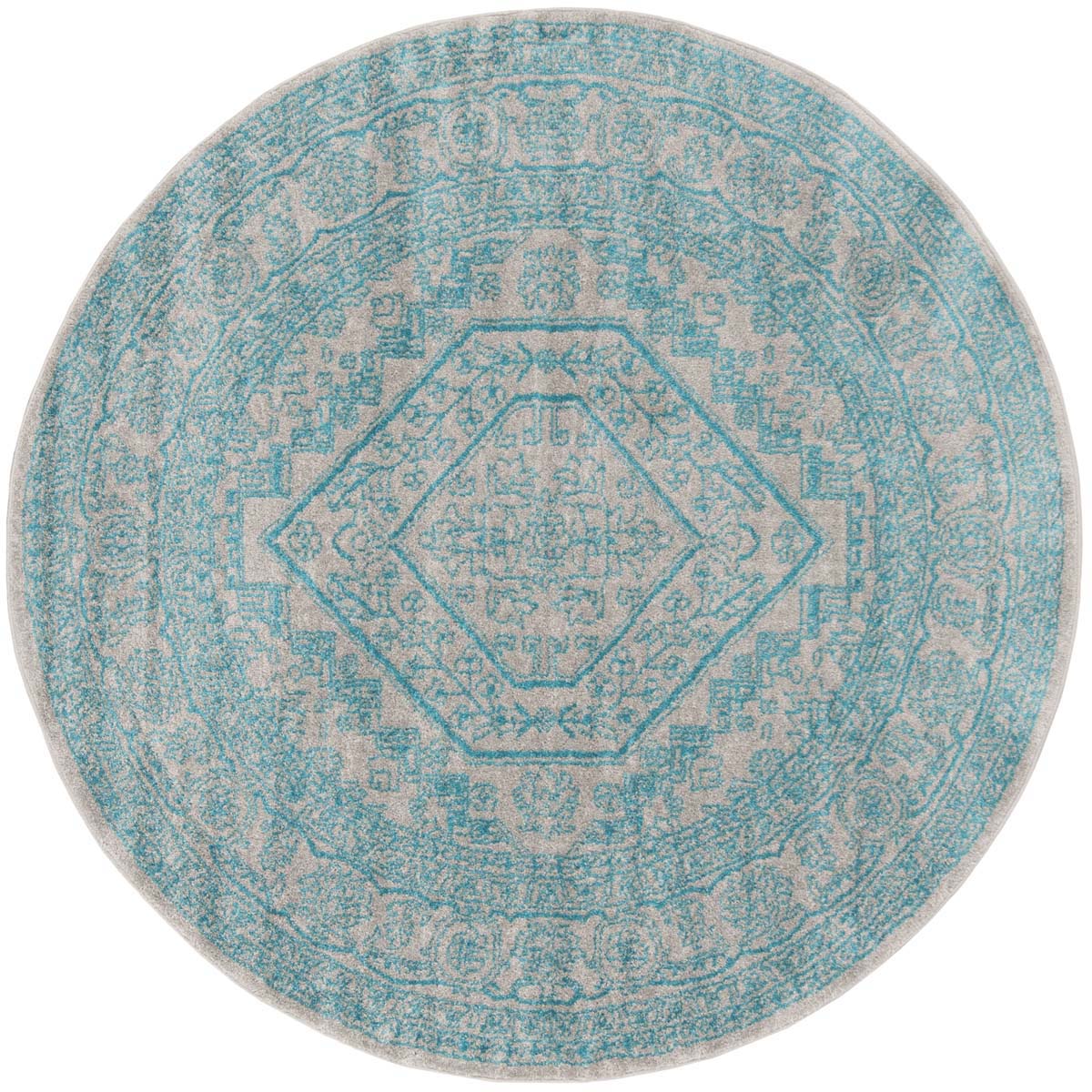 Safavieh Adirondack 108 Rug, Grey, ADR108 - Light Grey / Teal