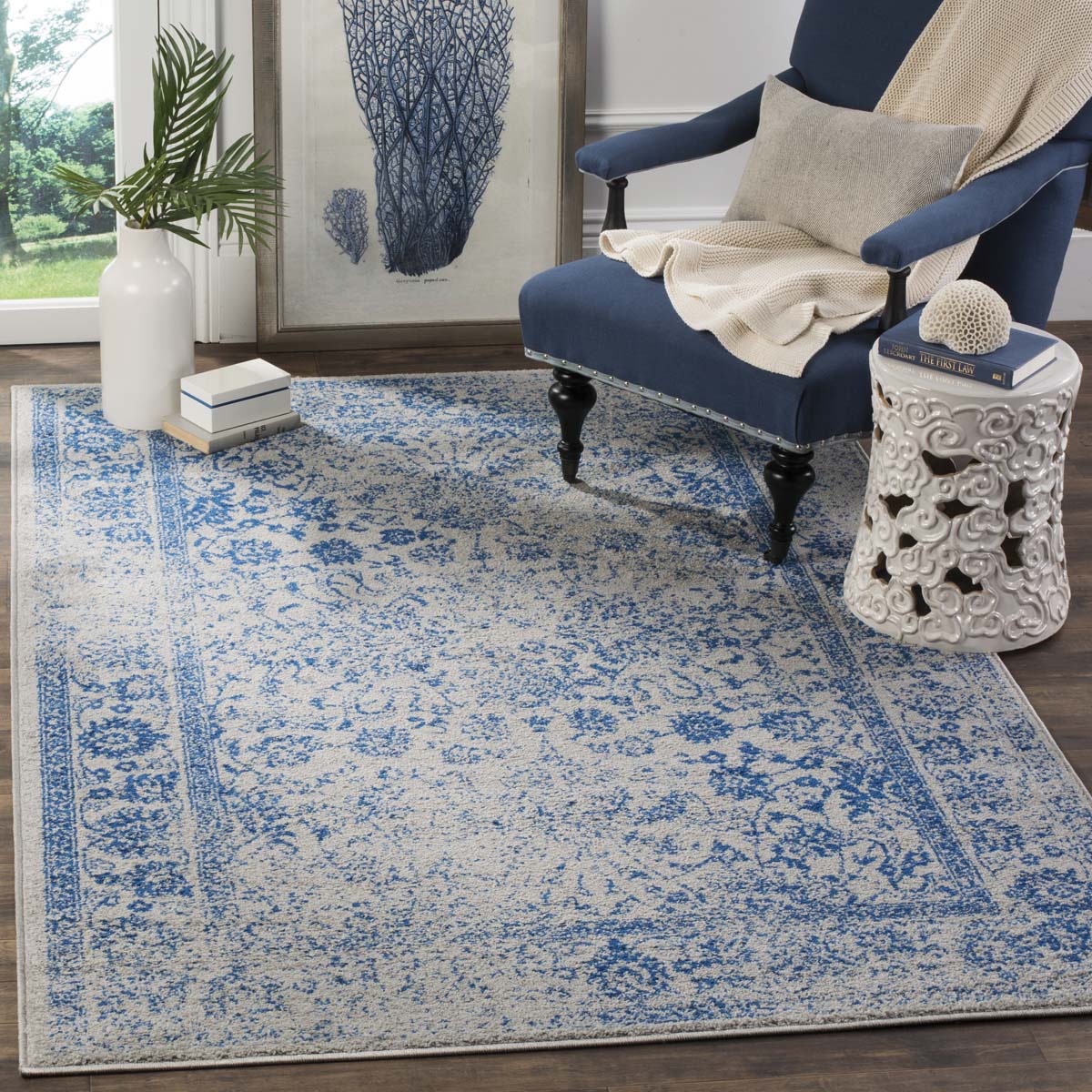 Safavieh Adirondack 109 Rug, Grey, ADR109 - Grey / Blue