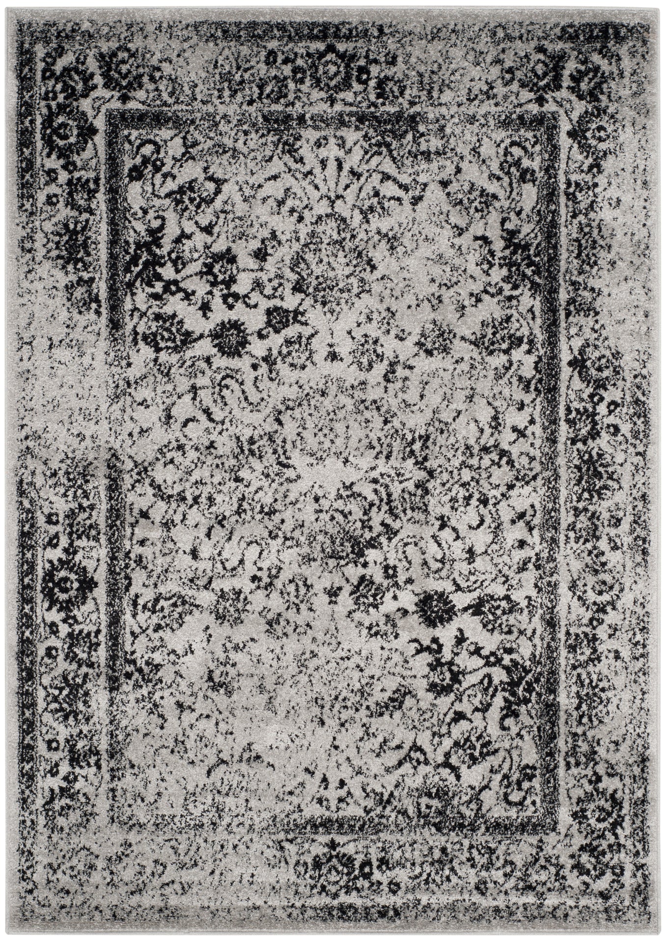 Safavieh Adirondack 109 Rug, Black, ADR109 - Grey / Black