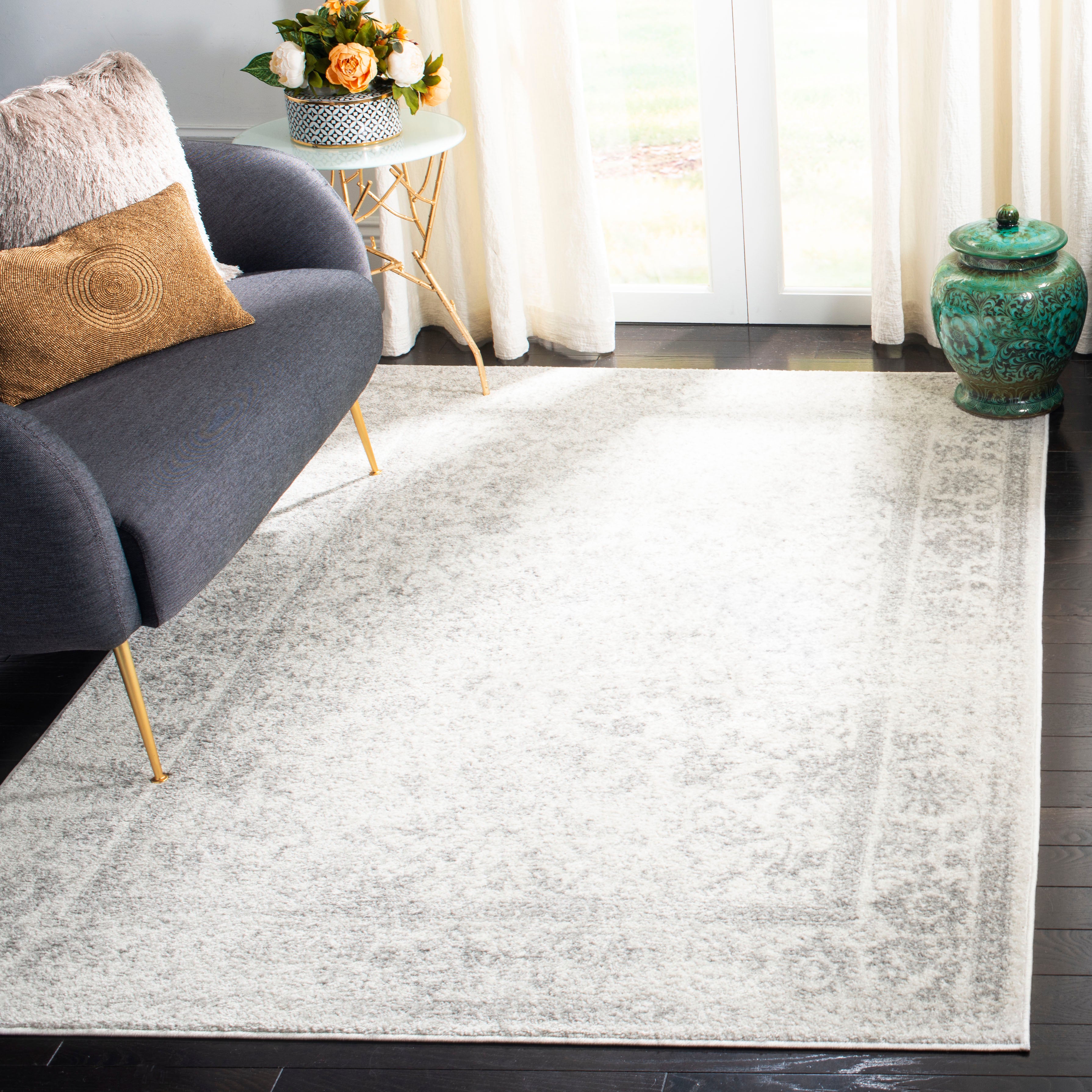 Safavieh Adirondack 109 Rug, Silver, ADR109 - Ivory / Silver