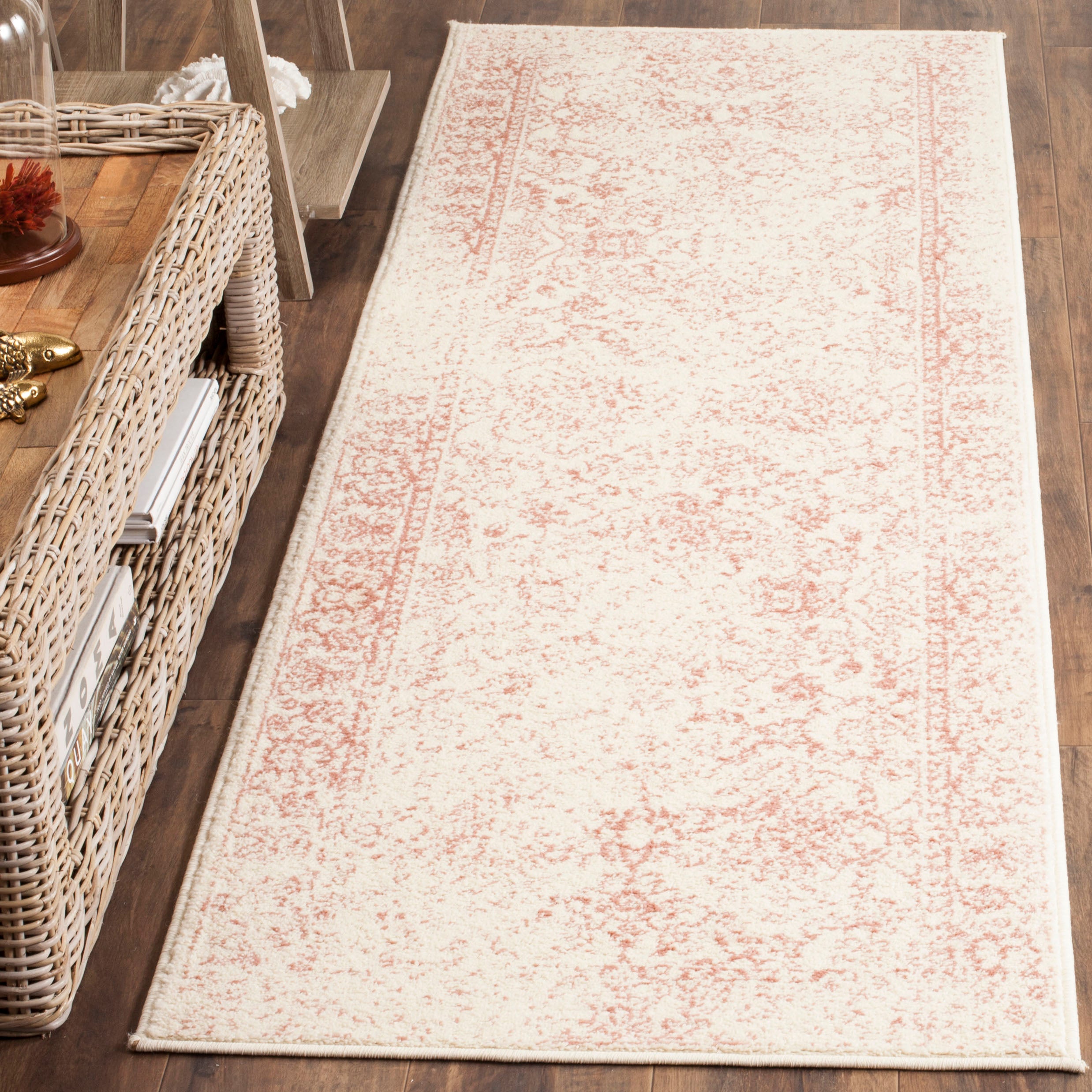 Safavieh Adirondack 109 Rug, White, ADR109 - Ivory / Rose