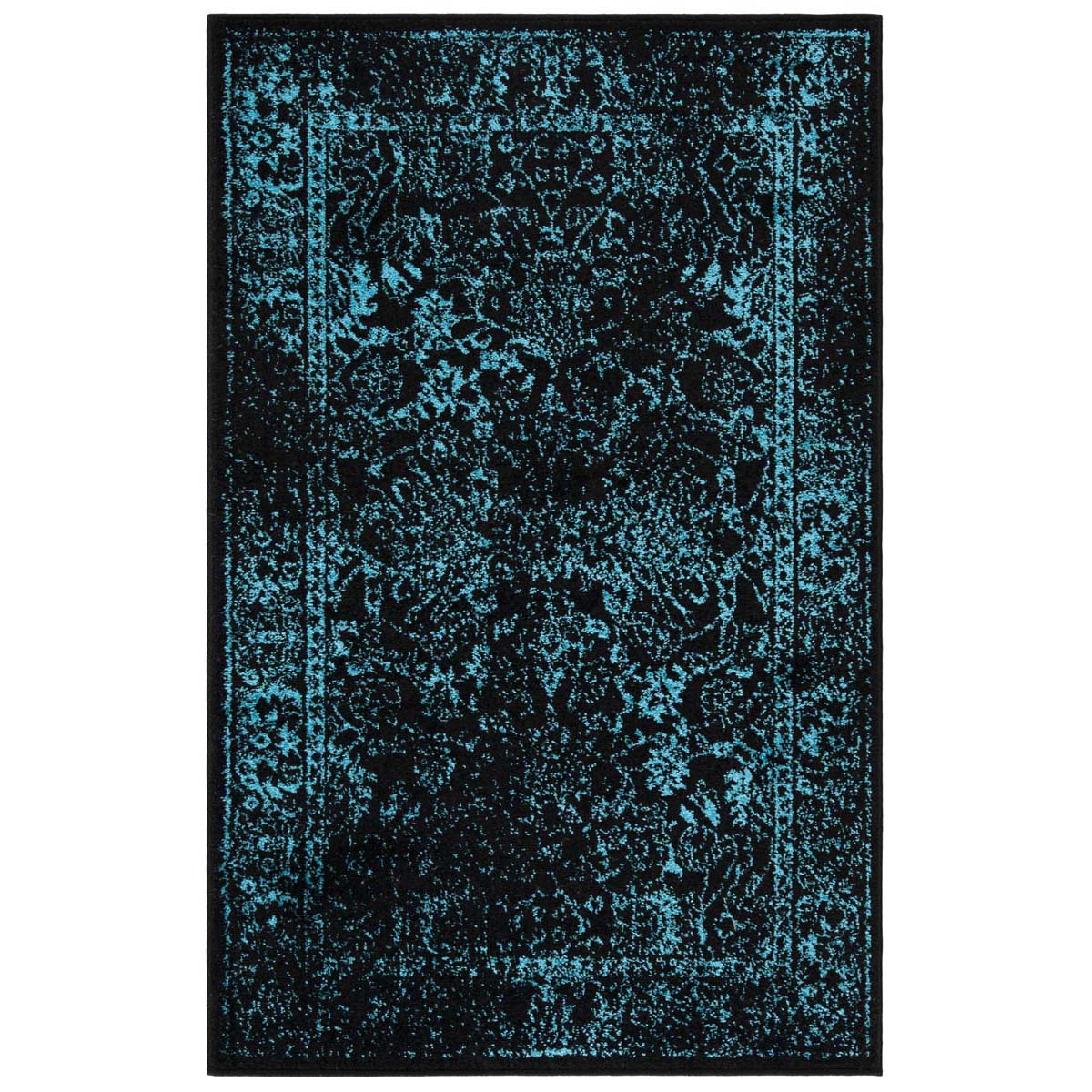 Safavieh Adirondack 109 Rug, Black, ADR109 - Black / Teal