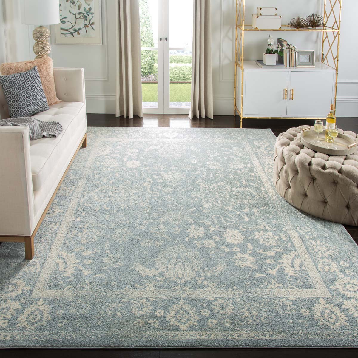 Safavieh Adirondack 109 Rug, Grey, ADR109 - Slate / Ivory