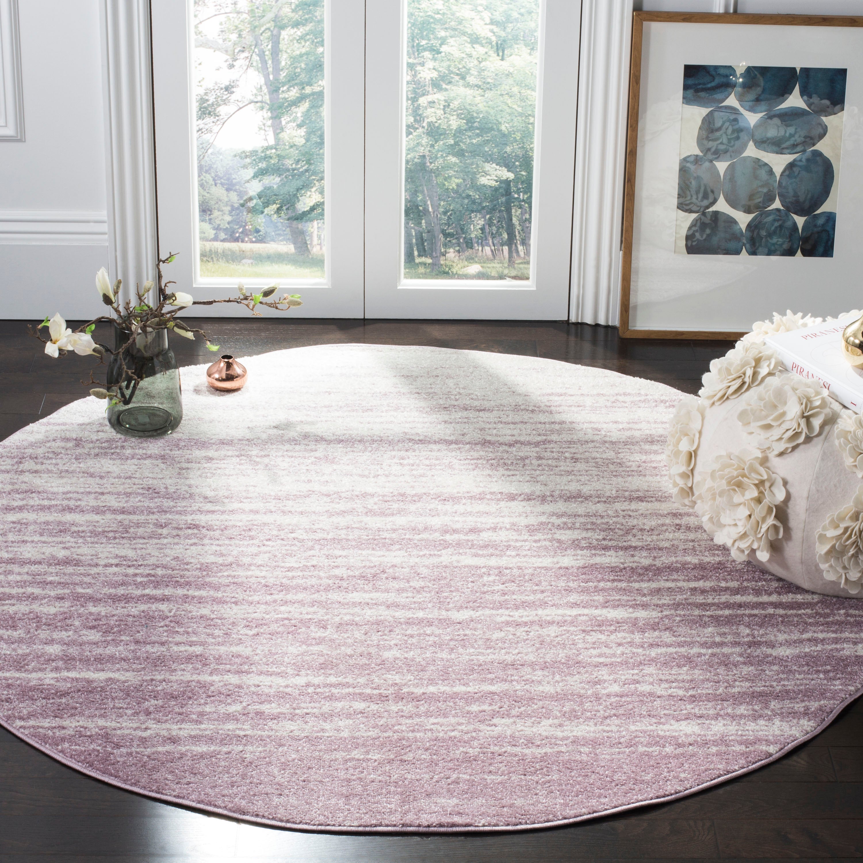 Safavieh Adirondack 113 Rug, Purple, ADR113 - Cream / Purple