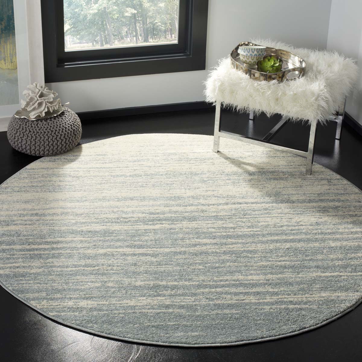 Safavieh Adirondack 113 Rug, Grey, ADR113 - Slate / Cream