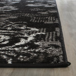 safavieh adirondack 114 black rug, adr114 - Black / Silver