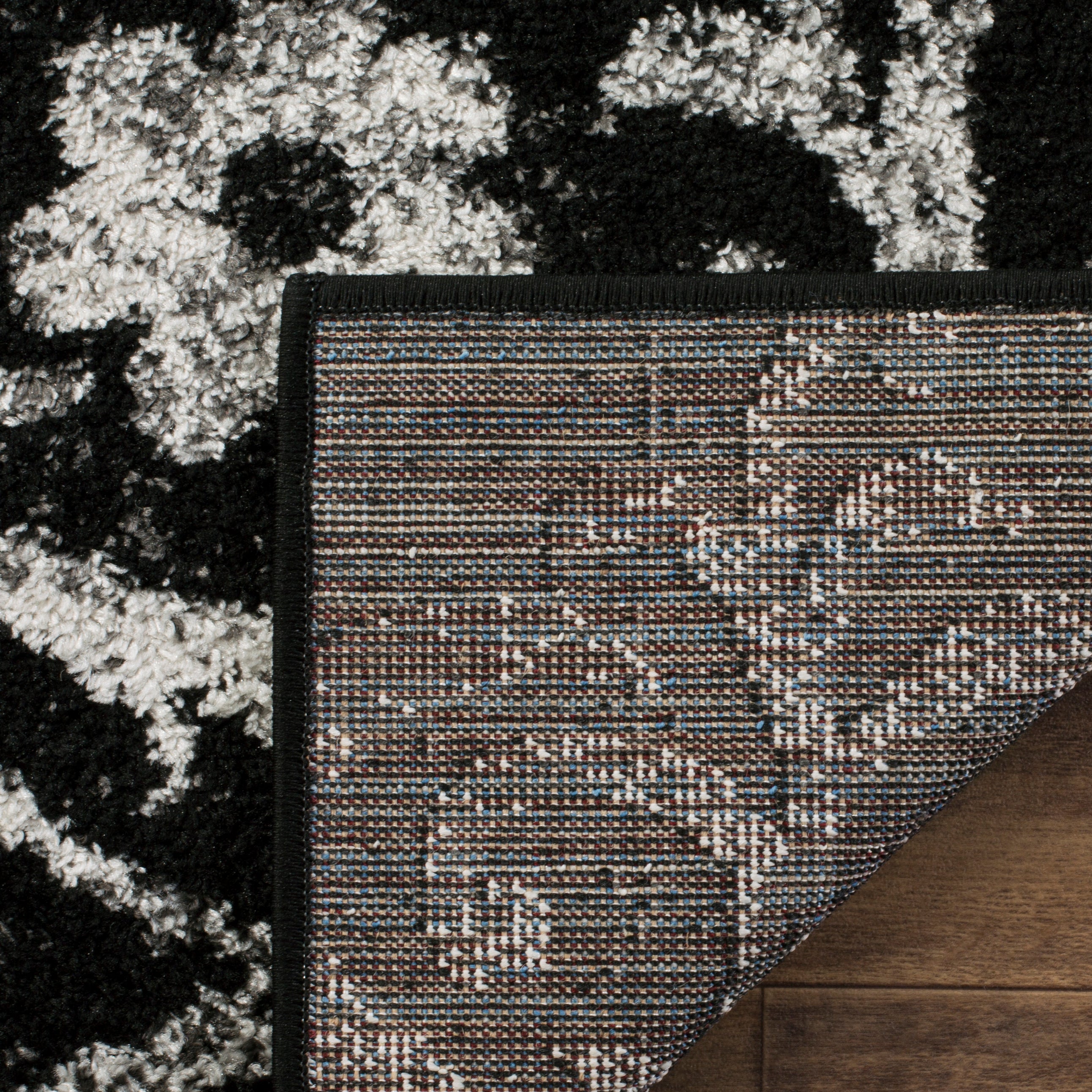 safavieh adirondack 114 black rug, adr114 - Black / Silver