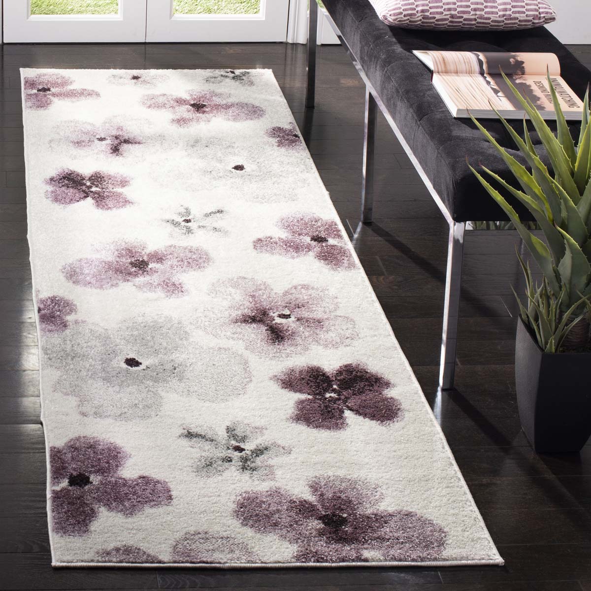 Safavieh Adirondack 123 Rug, ADR123 - IVORY / PURPLE