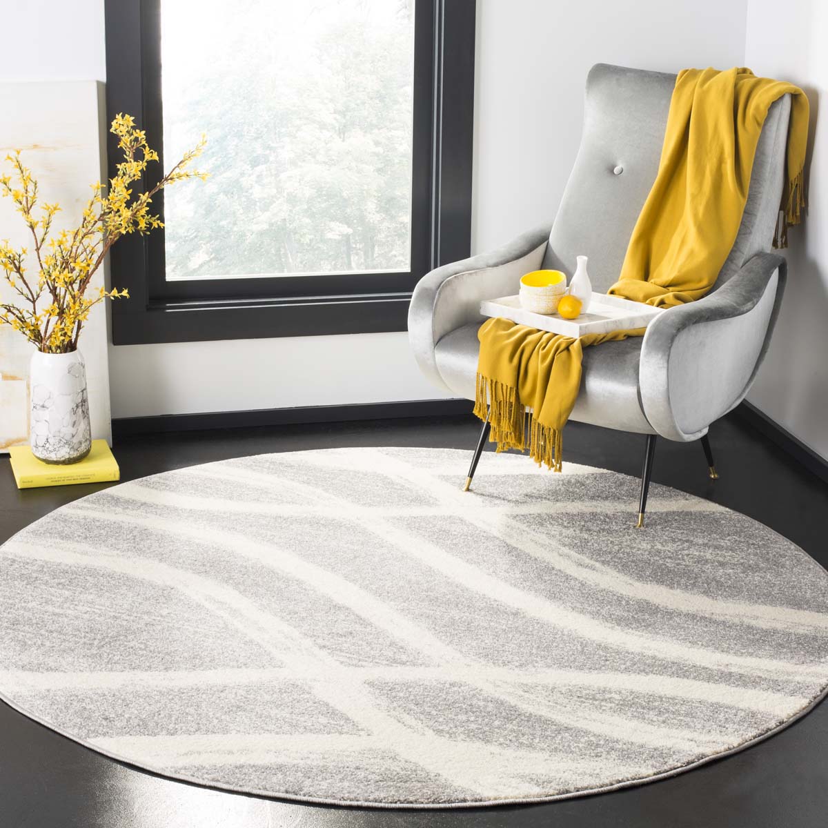 Safavieh Adirondack 125 Rug, Grey, ADR125 - Grey / Cream