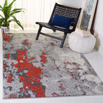 Safavieh Adirondack 134 Rug, Grey, ADR134 - Orange / Grey