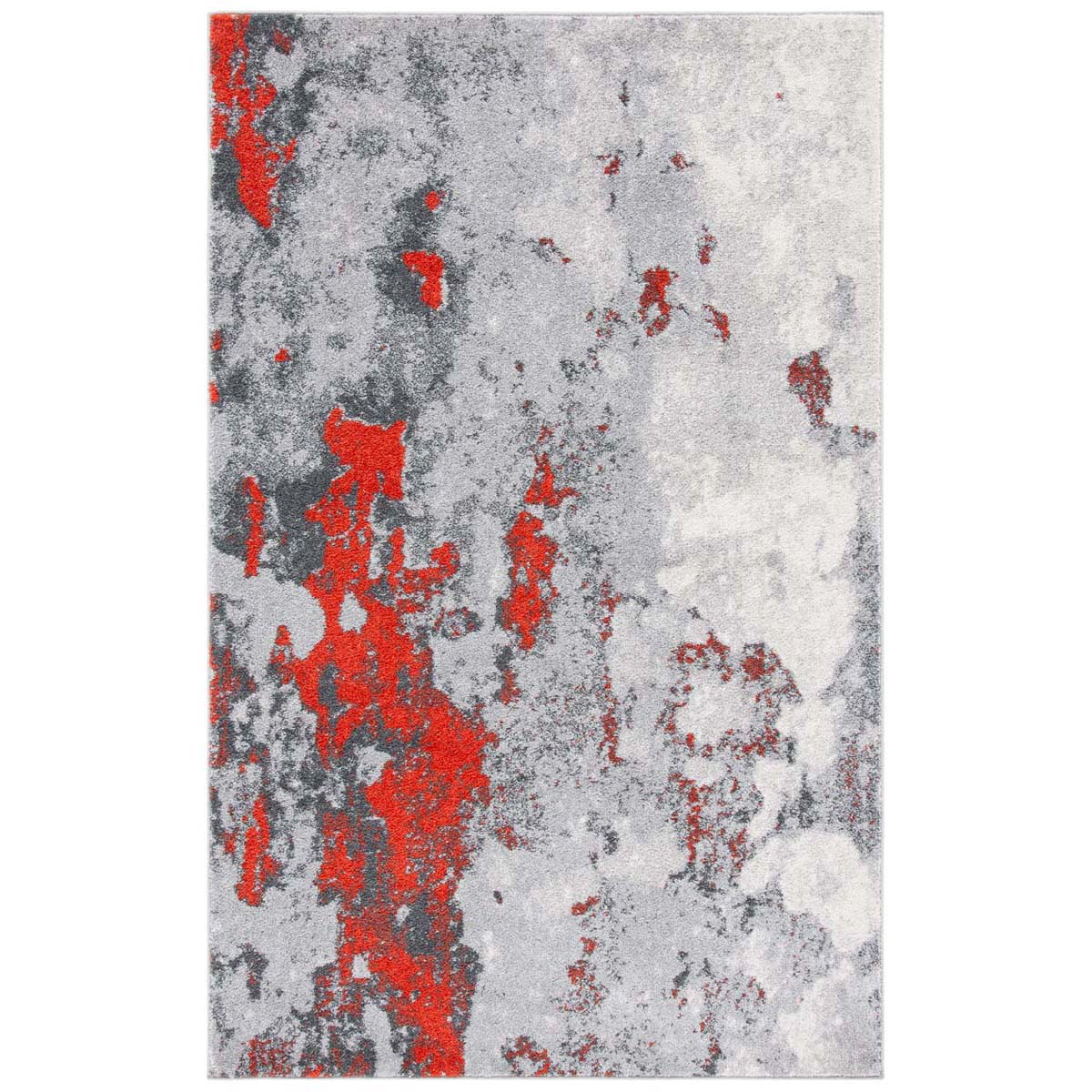 Safavieh Adirondack 134 Rug, Grey, ADR134 - Orange / Grey