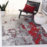 Safavieh Adirondack 134 Rug, Grey, ADR134 - Red / Grey