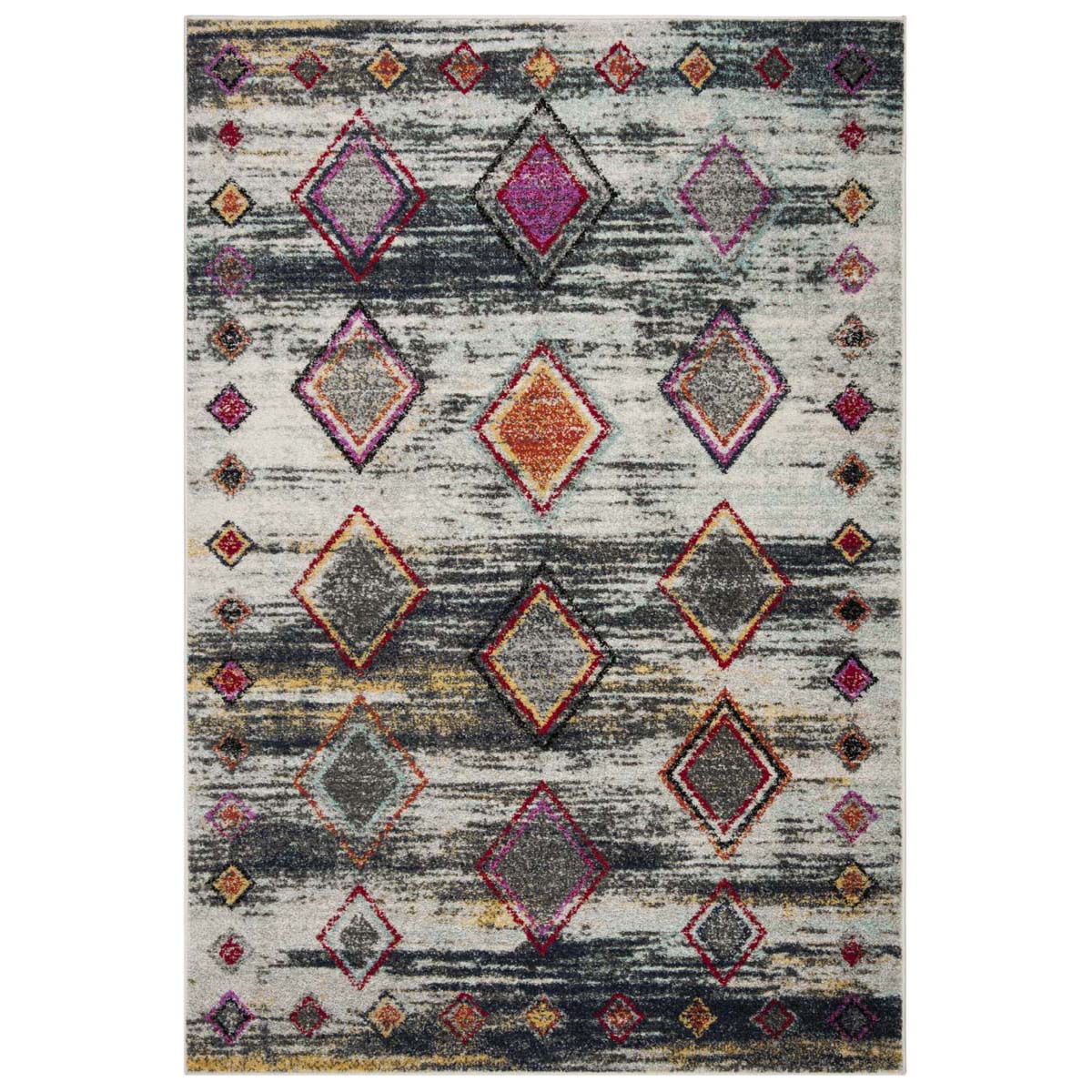 Safavieh Adirondack 205 Rug, ADR205 - LIGHT GREY / RED