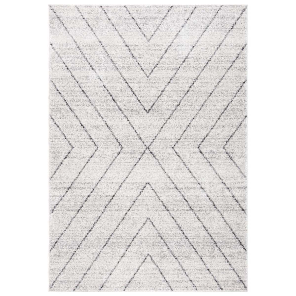 Safavieh Adirondack 251 Rug, White, ADR251 - Ivory / Dark Grey