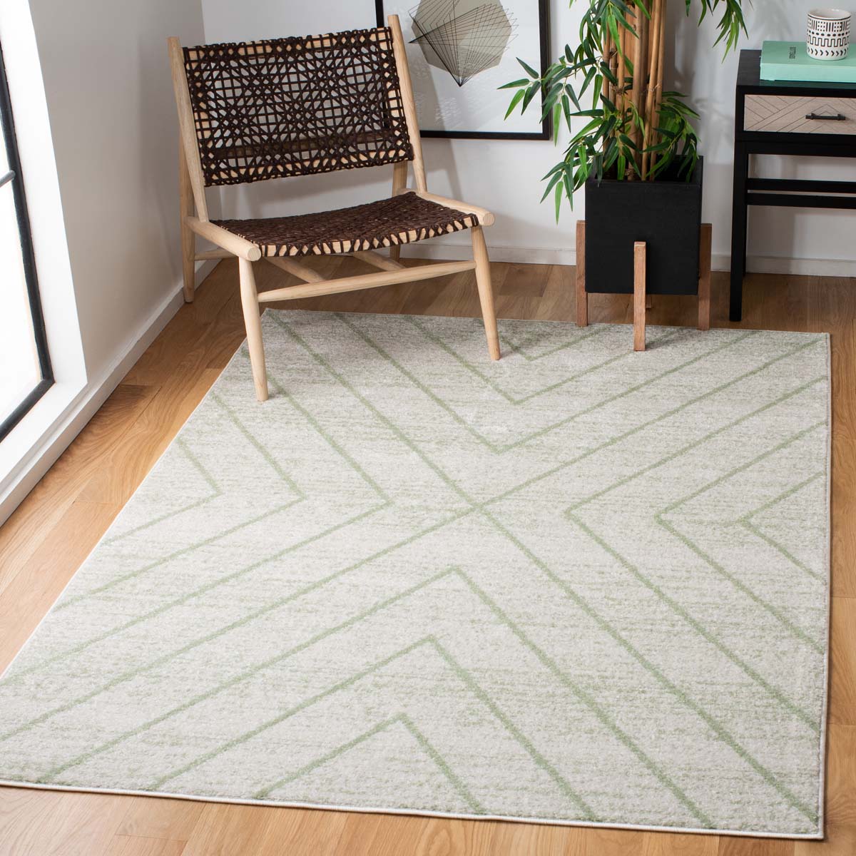 Safavieh Adirondack 251 Rug, White, ADR251 - Ivory / Sage