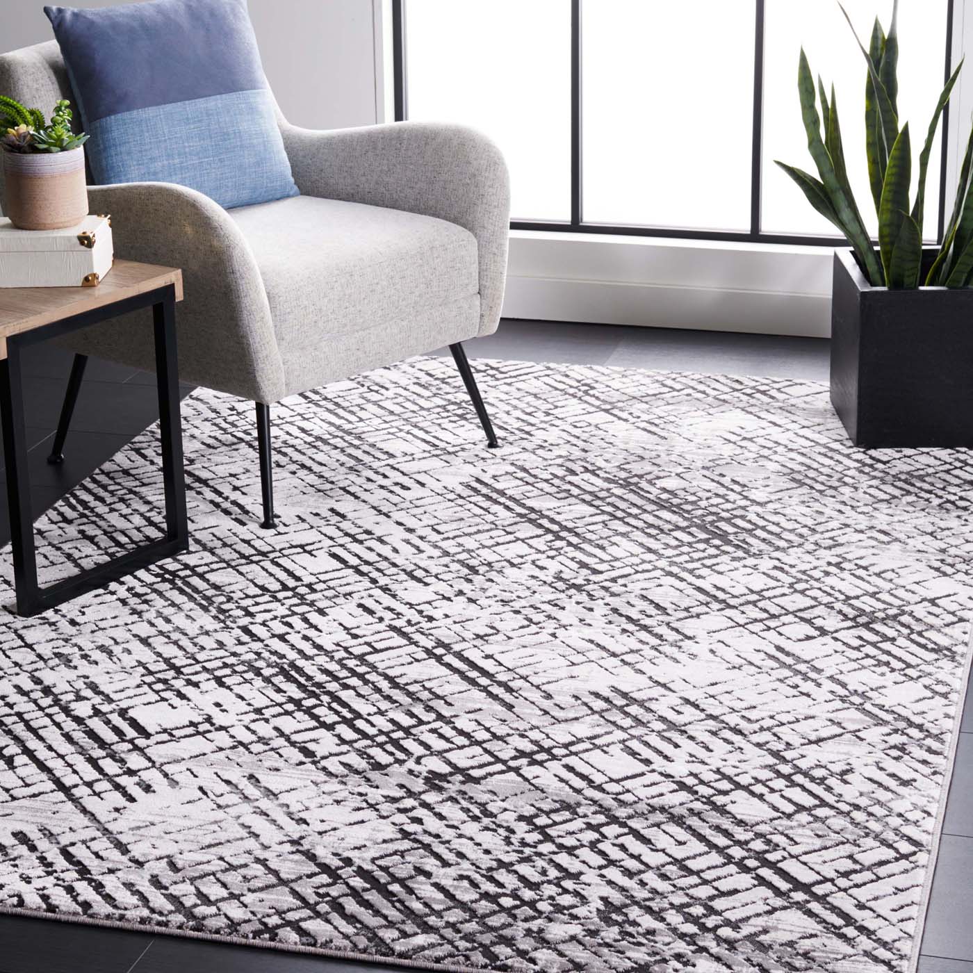 Safavieh AMELIA 275 Rug, ALA275 - GREY / CHARCOAL