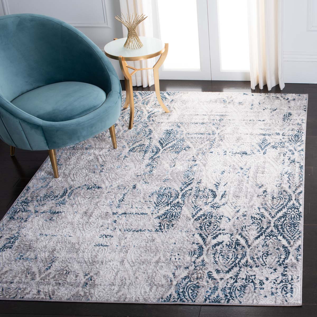 Safavieh AMELIA 279 Rug, ALA279 - GREY / BLUE