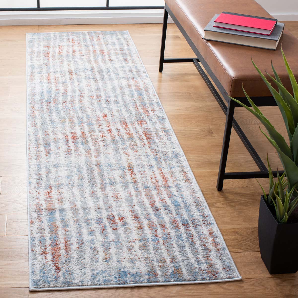 Safavieh AMELIA 456 Rug, ALA456 - GREY / RUST