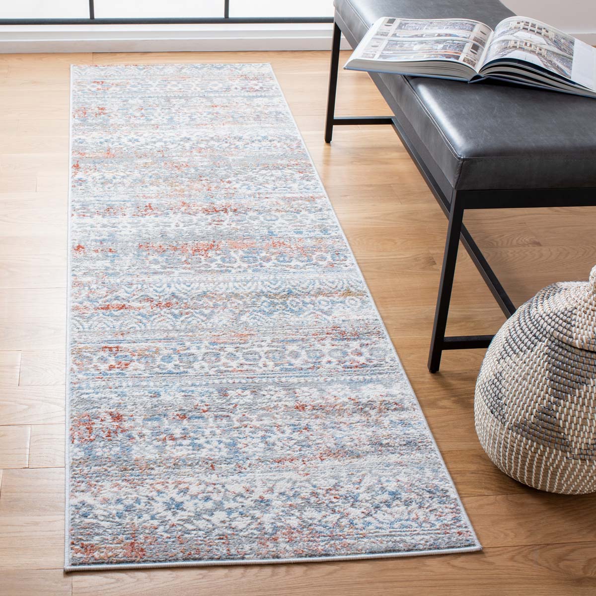 Safavieh AMELIA 484 Rug, ALA484 - GREY / RUST