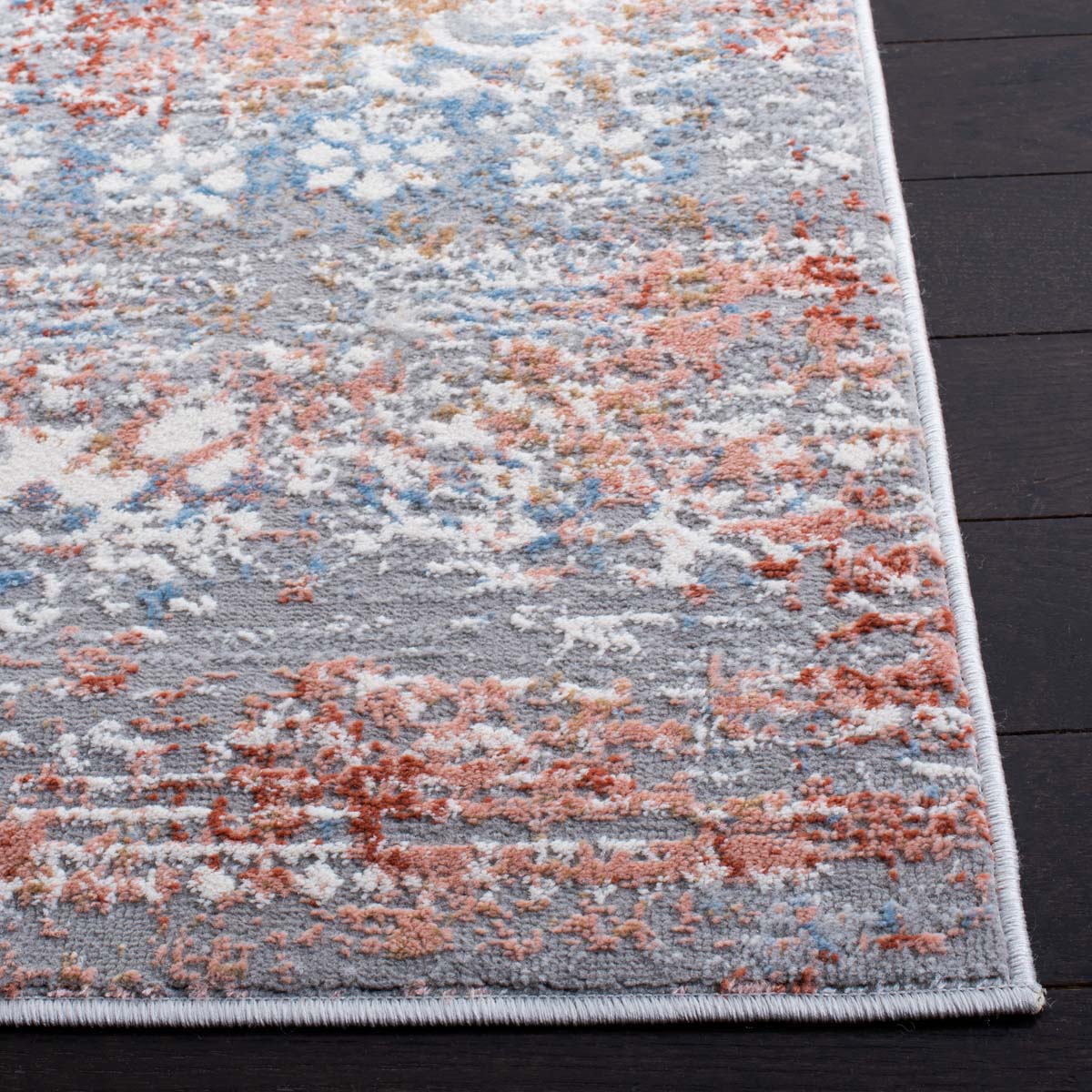 Safavieh AMELIA 484 Rug, ALA484 - GREY / RUST