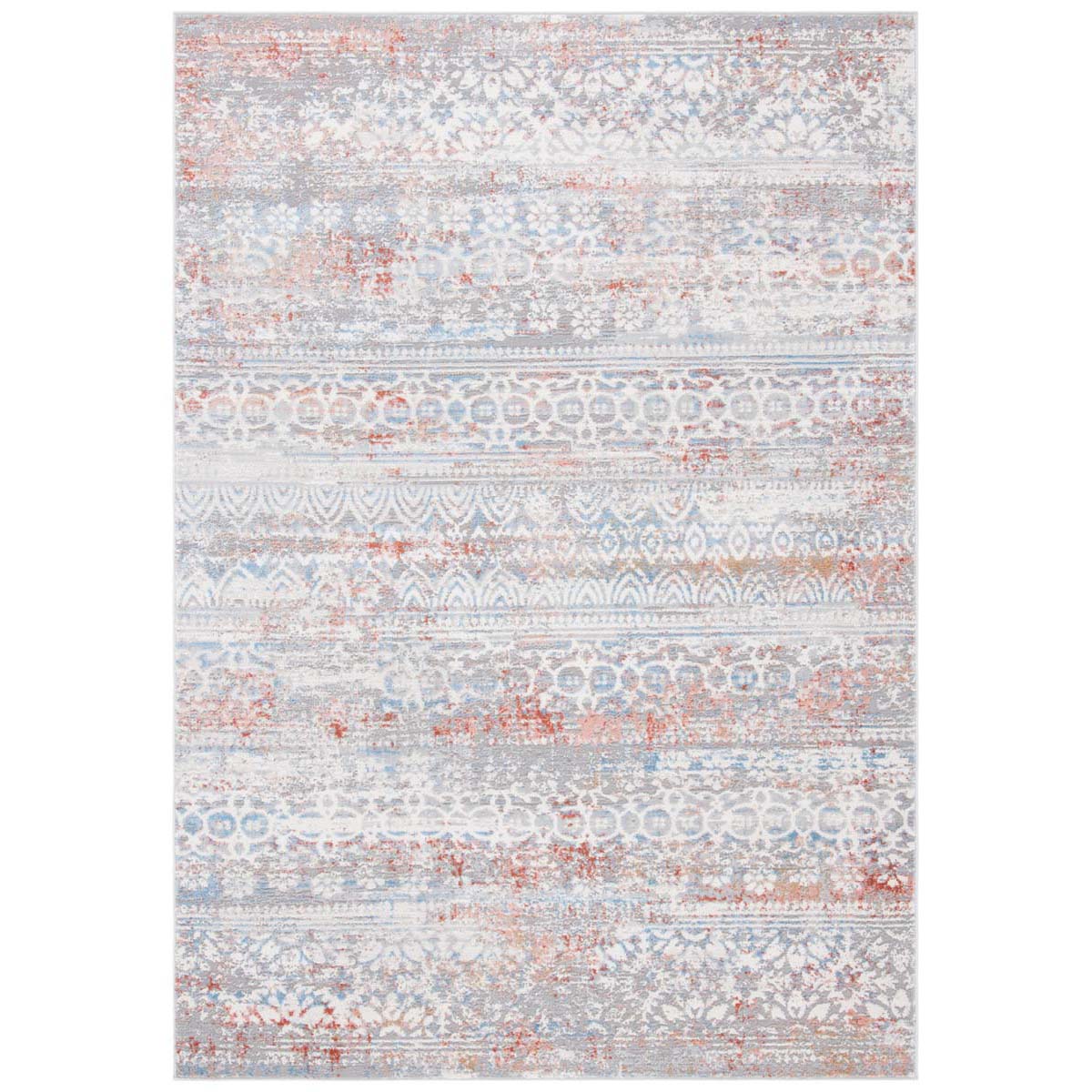 Safavieh AMELIA 484 Rug, ALA484 - GREY / RUST