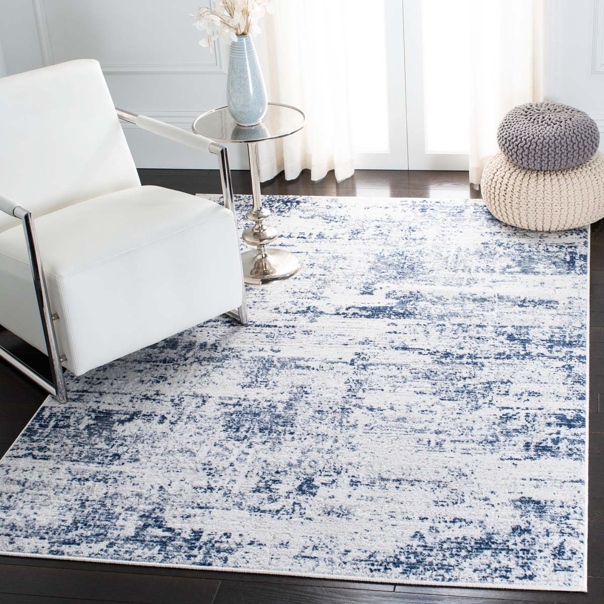 Safavieh AMELIA 700 Rug, ALA700 - IVORY / NAVY