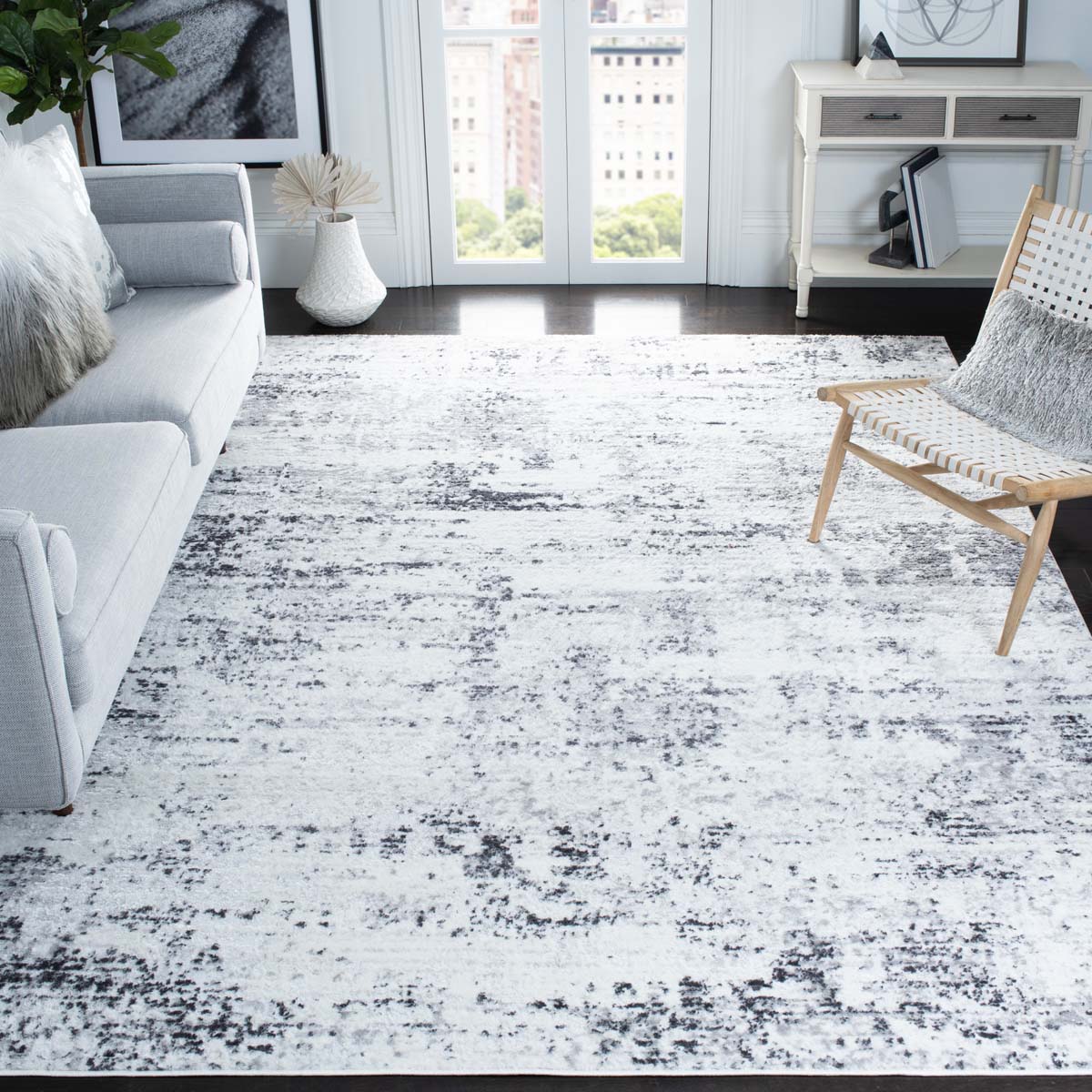 Safavieh AMELIA 700 Rug, ALA700 - IVORY / GREY