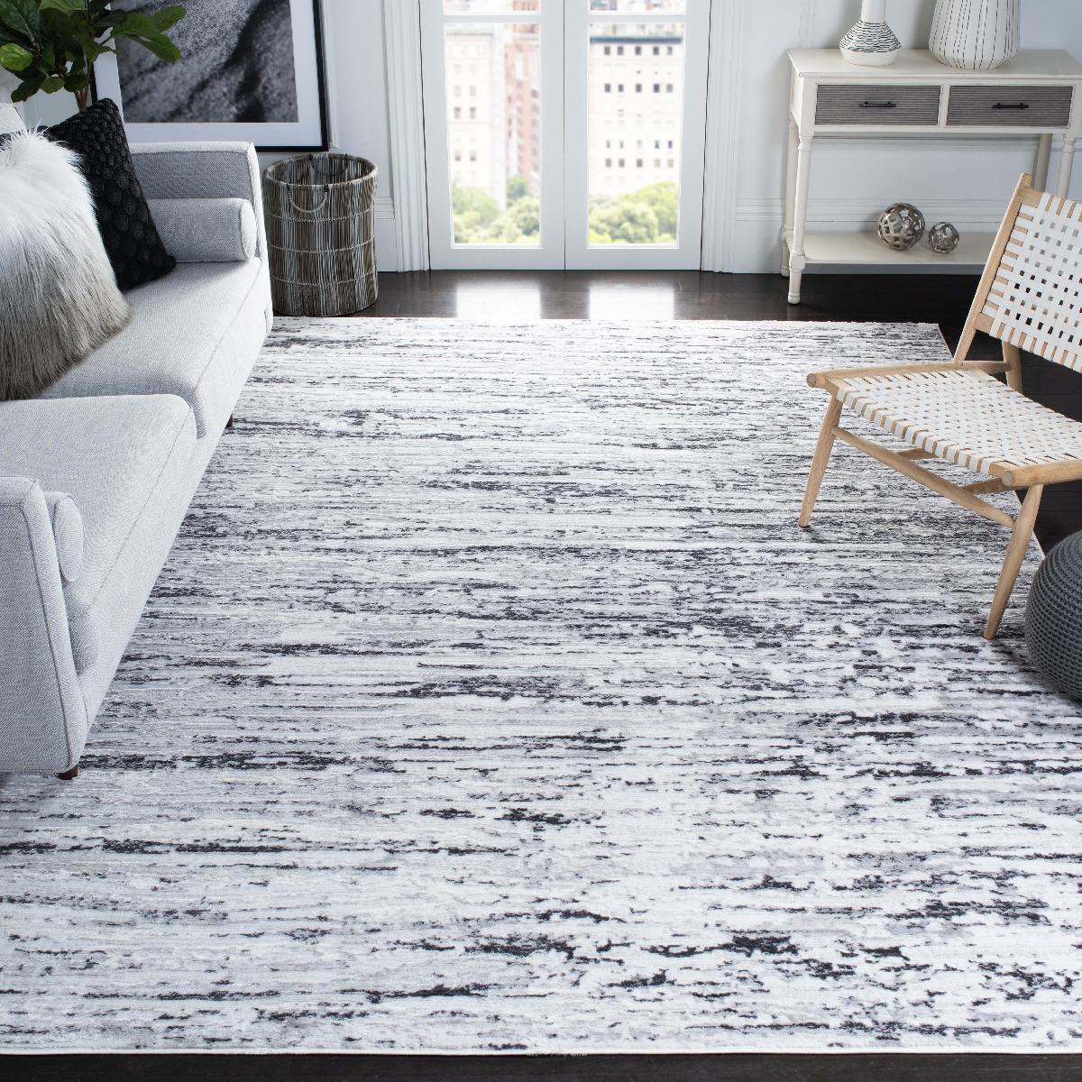 Safavieh AMELIA 768 Rug, ALA768 - LIGHT GREY / CHARCOAL