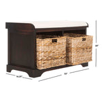 Safavieh Freddy Wicker Storage Bench , AMH5736 - Brown