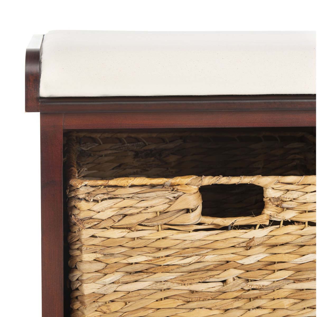 Safavieh Freddy Wicker Storage Bench , AMH5736 - Cherry