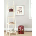 Safavieh Asher Leaning 5 Tier Etagere , AMH6537 - Distressed Ivory