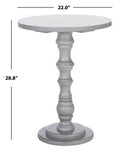 Safavieh Greta Round Top Accent Table , AMH6603 - Warm Grey