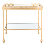 Safavieh Couture Eryn 2 Shelf Gold Leaf Table - Gold