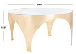 Safavieh Couture Lillia Gold Leaf Coffee Table - Gold