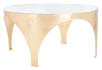 Safavieh Couture Lillia Gold Leaf Coffee Table - Gold