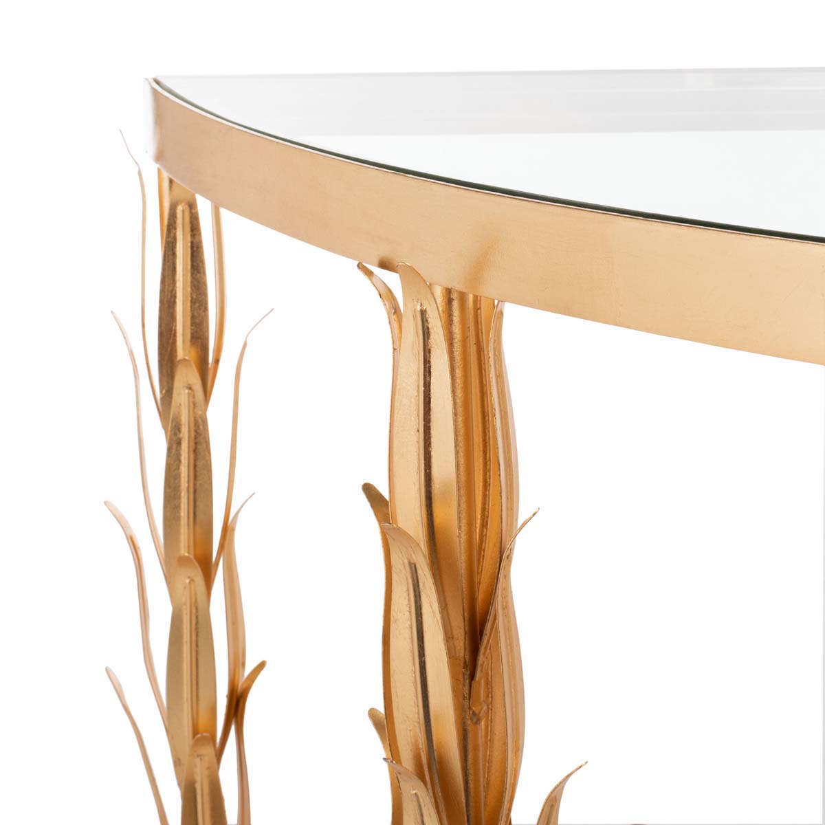 Safavieh Couture Zack Gold Leaf Console Table - Gold