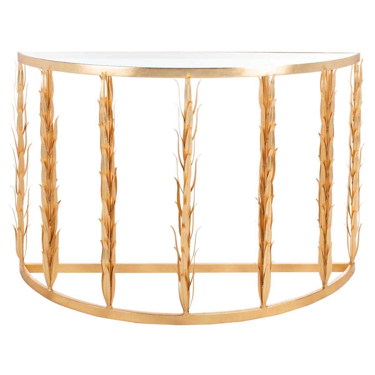 Safavieh Couture Zack Gold Leaf Console Table - Gold