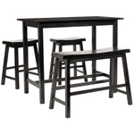 Safavieh Ronin 4 Pc Set Pub Table , AMH8503 - Espresso