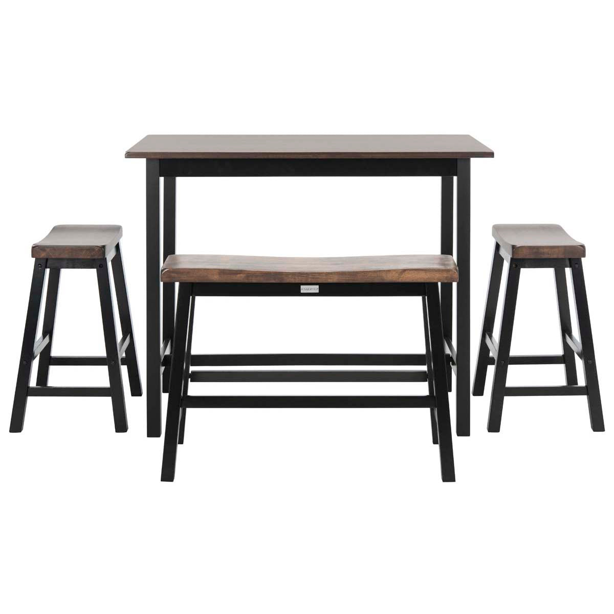 Safavieh Ronin 4 Pc Set Pub Table , AMH8503 - Black/Brown