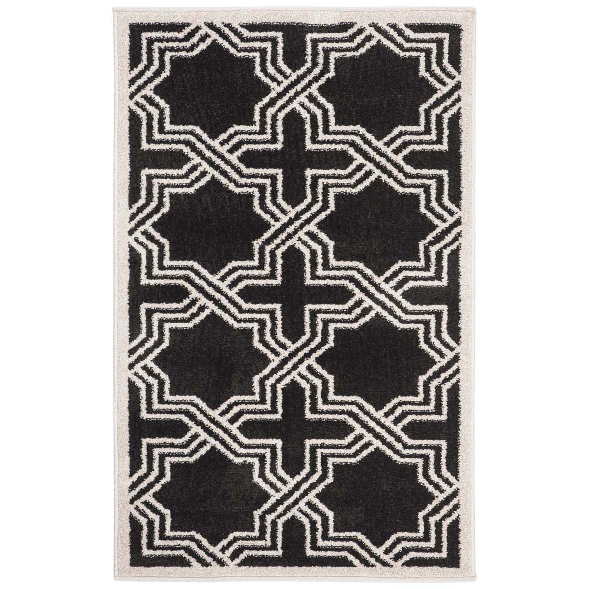 Safavieh Amherst 413 Rug, AMT413 - Anthracite / Ivory