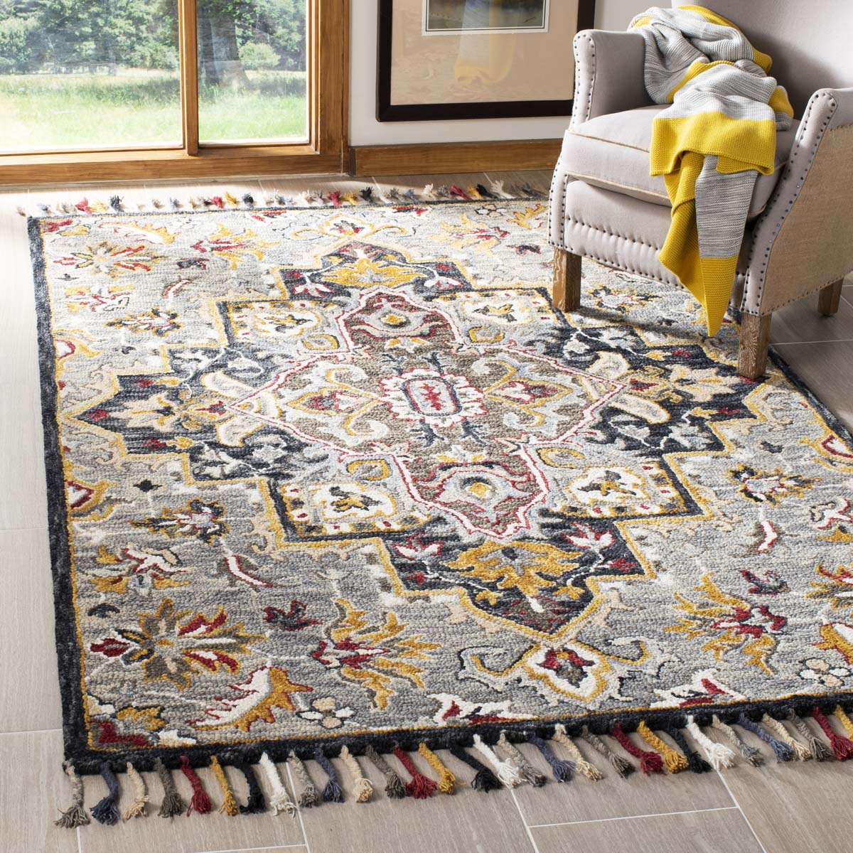 Safavieh Aspen 207 Rug, APN207 - Grey / Charcoal