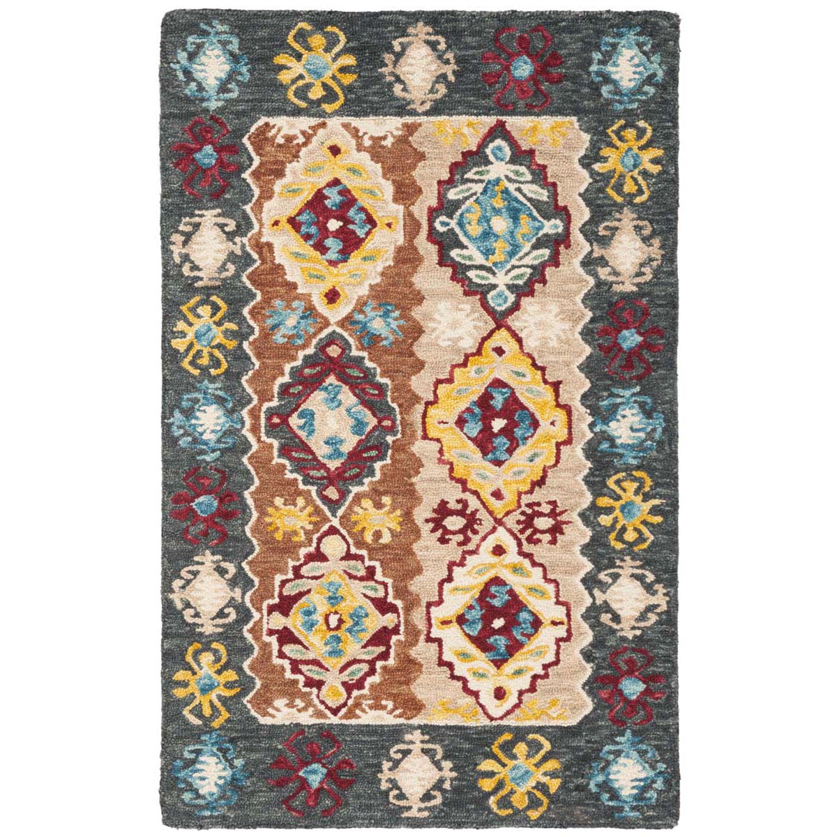 Safavieh Aspen 508 Rug, APN508 - Beige / Charcoal