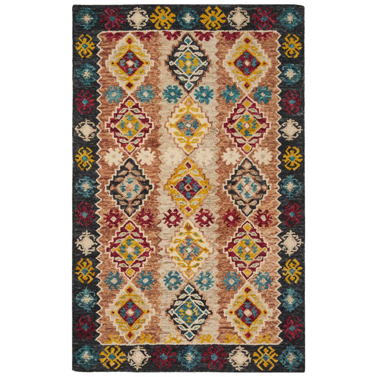 Safavieh Aspen 508 Rug, APN508 - Beige / Charcoal